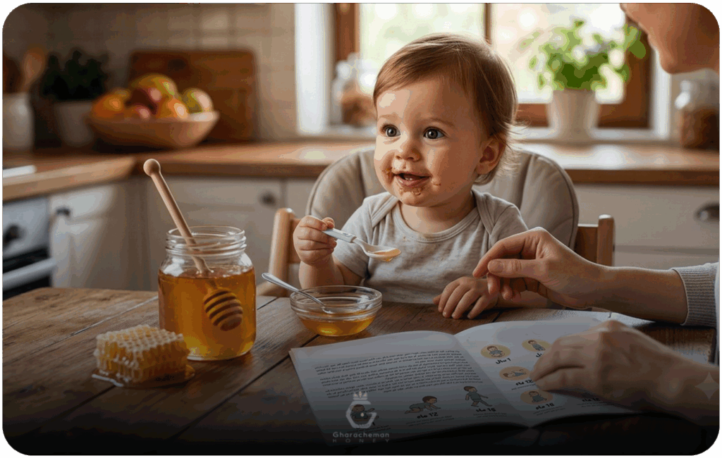 چه زمانی میتوان به کودک عسل داد؟