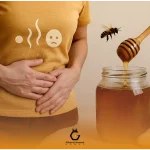 بهبود نفخ معده با عسل