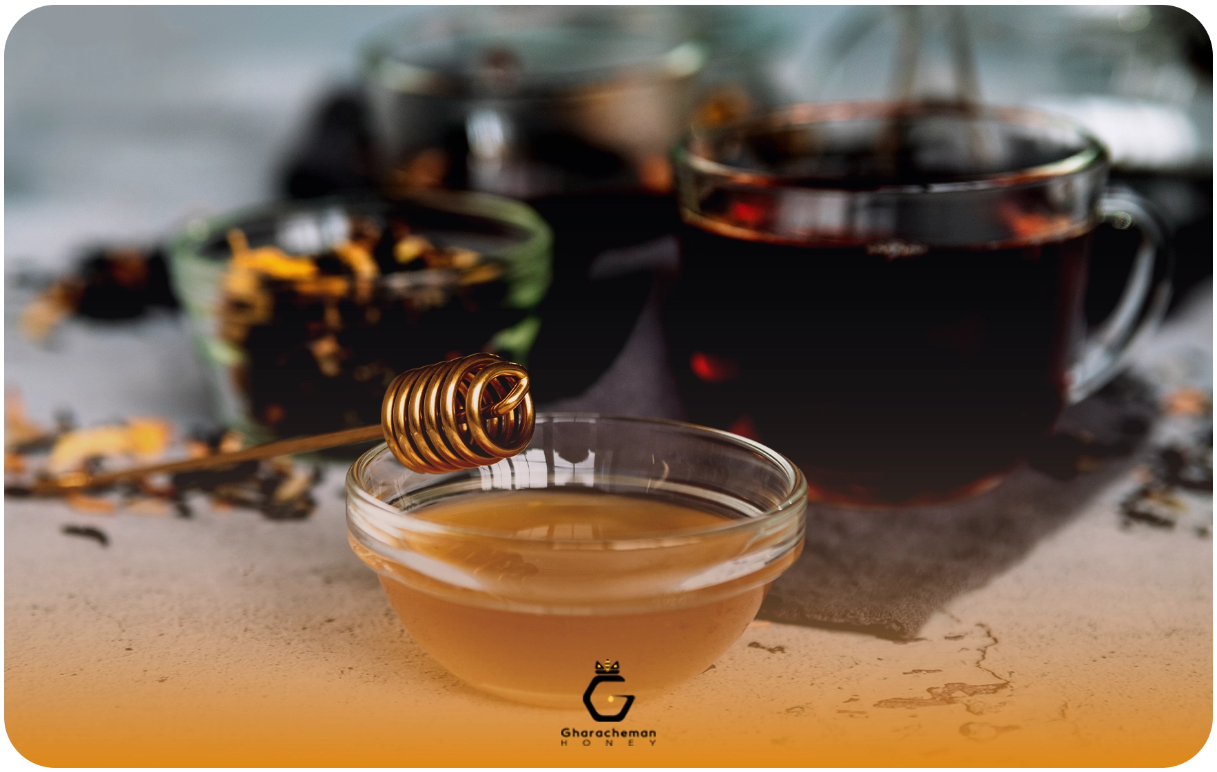 فواید عسل در چای