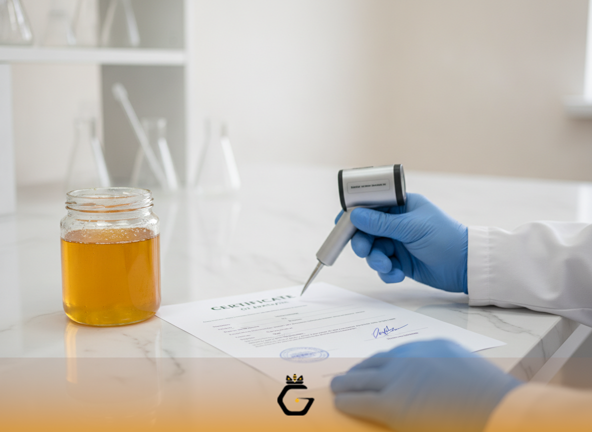 برگه آزمایشگاهی تضمین خلوص و کیفیت عسل کوهستان طبیعی