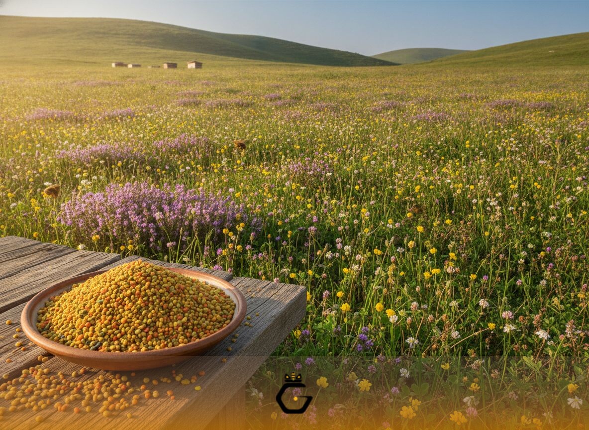 مراتع کوهستانی قره‌چمن با پوشش گیاهی متنوع وحشی، منبع اصلی گرده گل طبیعی و رنگارنگ