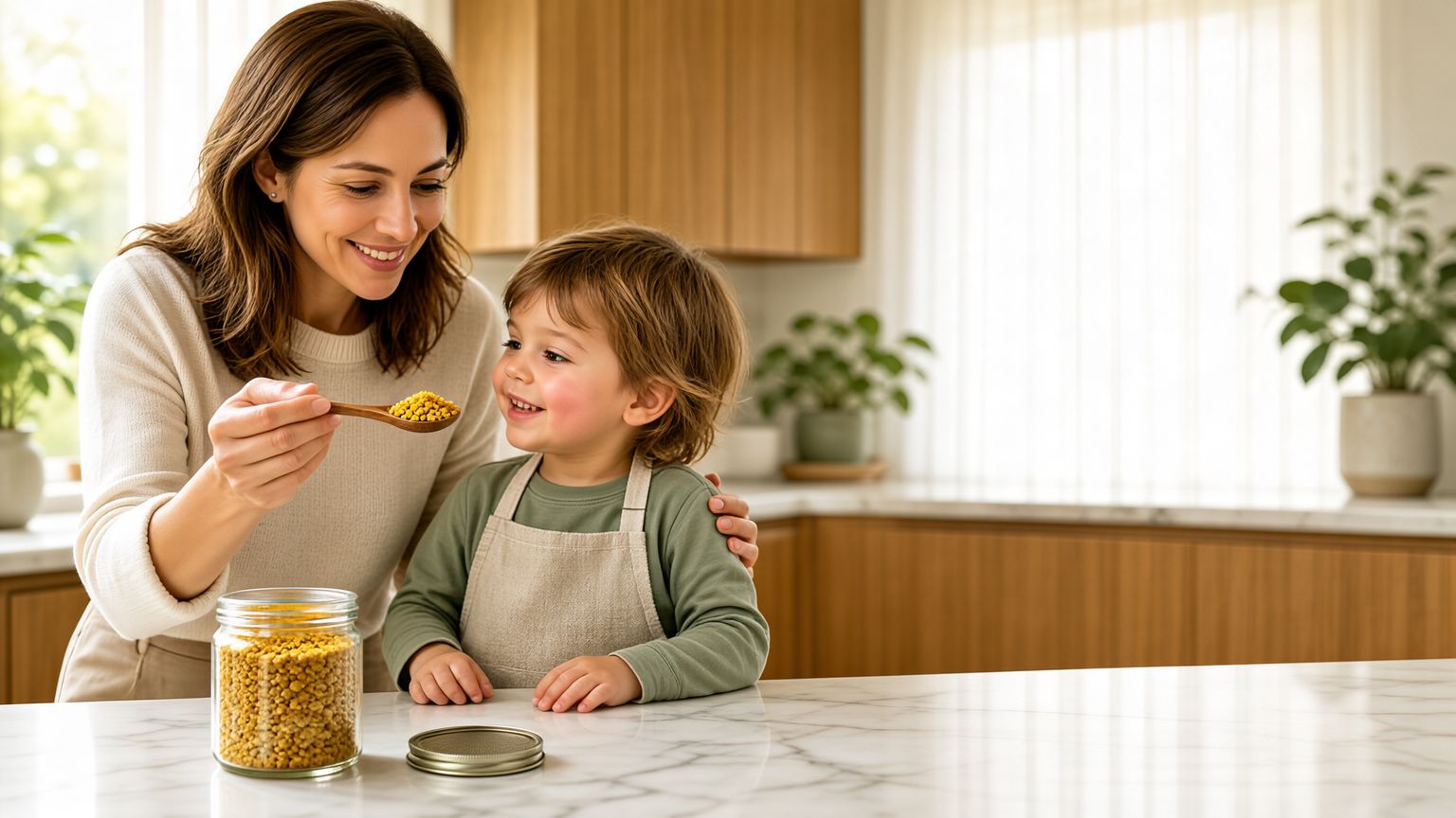 مقدار مناسب مصرف روزانه گرده گل برای کودکان بر اساس سن