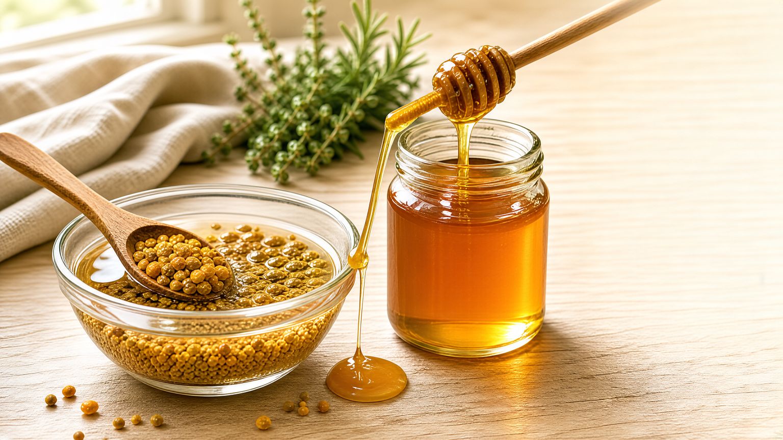 روش خیساندن گرده گل در آب یا عسل برای افزایش جذب مواد مغذی و بهبود ریکاوری عضلات