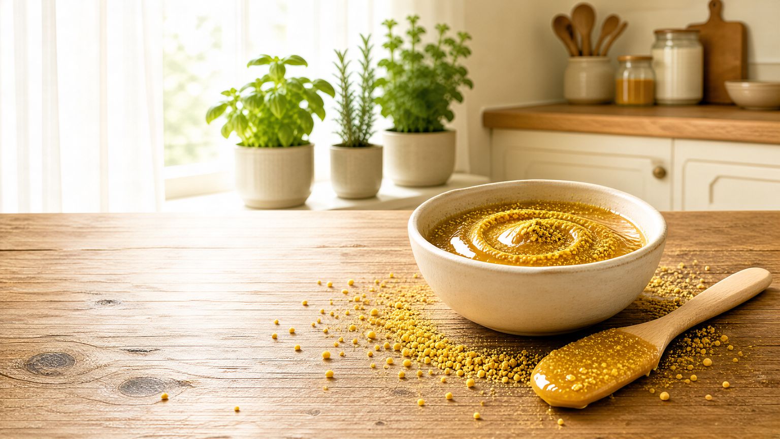 مراحل ترکیب عسل خام و گرده گل پودر شده برای تهیه ماسک خانگی صورت
