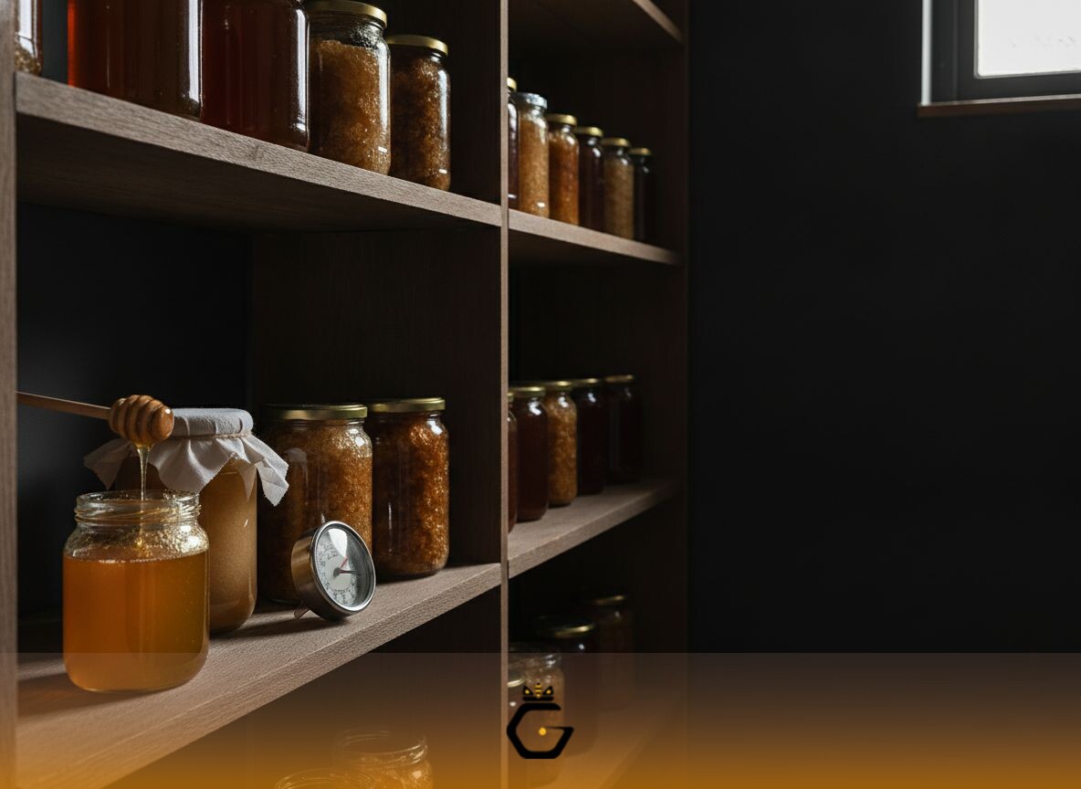 نگهداری صحیح معجون عسل قره‌چمن در ظرف دربسته و دور از نور مستقیم