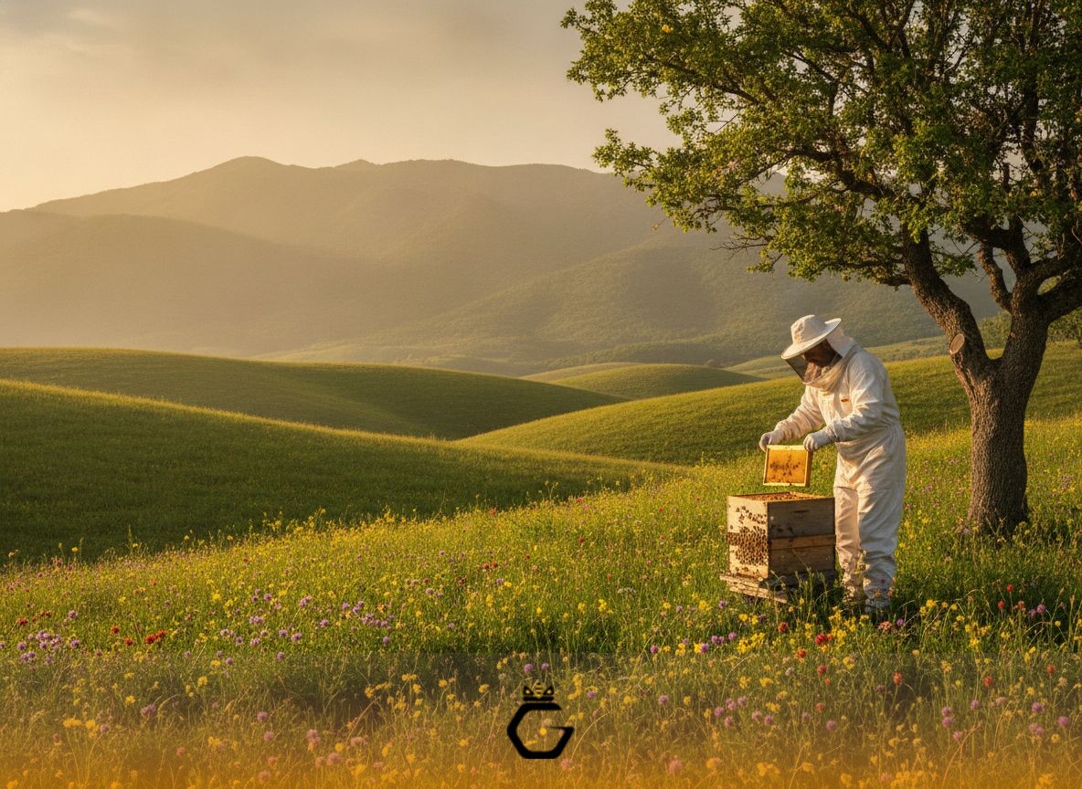 مراتع کوهستانی بکر قره‌چمن، زنبورستان و فرآیند برداشت و تولید عسل طبیعی بدون حرارت و افزودنی