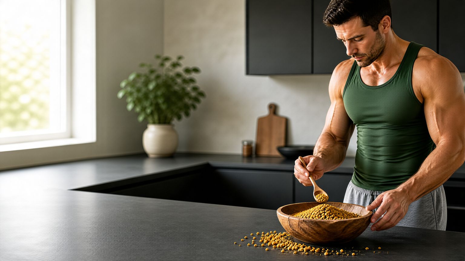 گرده گل به عنوان مکمل طبیعی و مغذی برای عضله‌سازی و افزایش استقامت بدنسازان