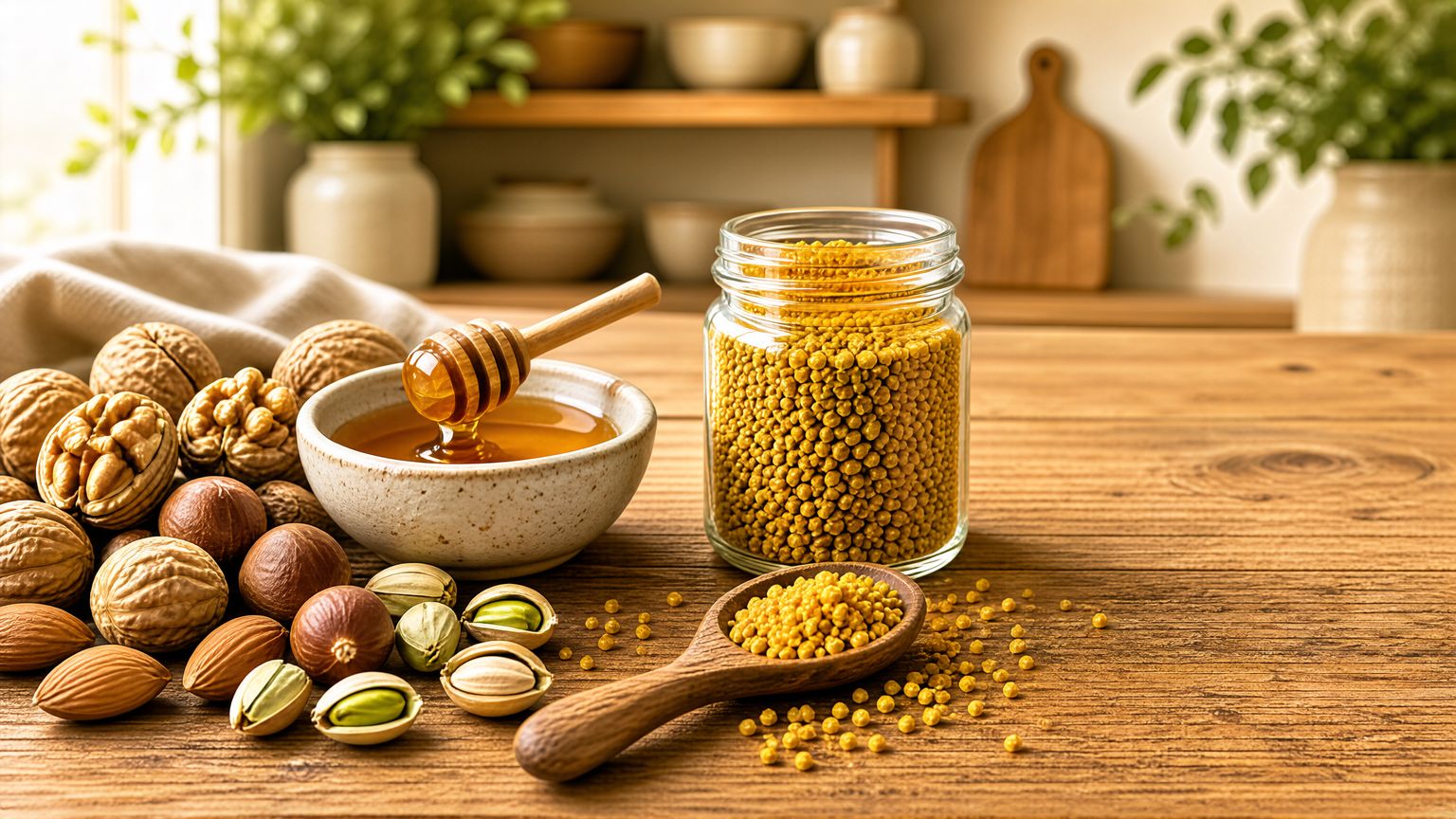 مقایسه ترکیبات و خواص معجون گرده گل با معجون چهار مغز قره‌چمن